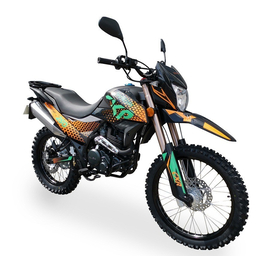 Мотоцикл SHINERAY XY250GY-6C Cross (Помаранчевий з зеленим), Цвет: Помаранчевий з зеленим, image 