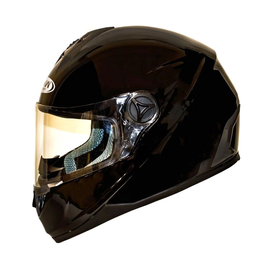 Мотошлем FXW HF-122 SOLID BLACK, Цвет: Черный глянцевый, фото 