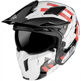 Мотошлем MT Streetfighter SV Skull White, фото 