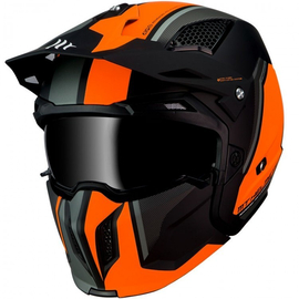 Мотошлем MT Streetfighter SV Twin Black/Orange, фото 
