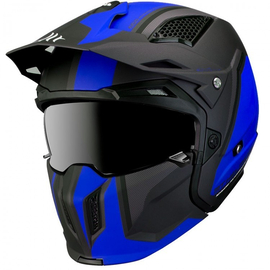 Мотошлем MT Streetfighter SV Twin Black/Blue, фото 