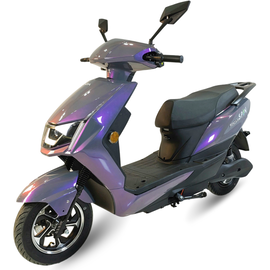 Элетроскутер Fada Spin 1500w хамелион, Цвет: Хамелион, Тип двигателя: Интегрированный в заднее колесо бесщеточный электродвигатель постоянного тока, Посадочных мест: 2, фото 