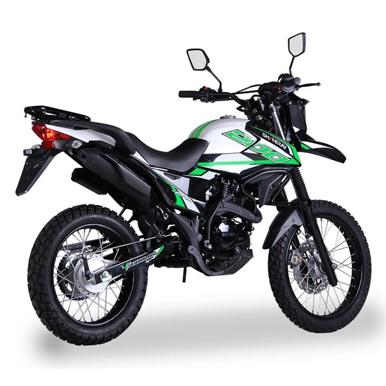 Мотоцикл SHINERAY XY200GY-6C (Зелёный), Цвет: Зеленый, фото , изображение 3