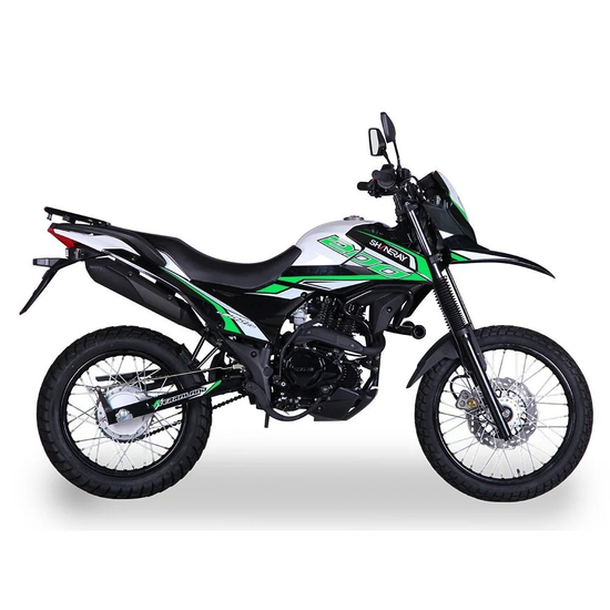 Мотоцикл SHINERAY XY200GY-6C (Зелёный), Цвет: Зеленый, фото , изображение 6