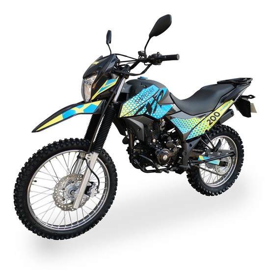 Мотоцикл SHINERAY XY200GY-6C (Синьо-жовтий), Цвет: Синьо-жовтий, image 
