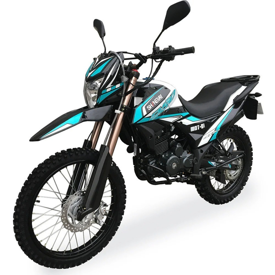 Мотоцикл Shineray XY250-6С CROSS Special Edition (Бирюзовый), фото , изображение 2