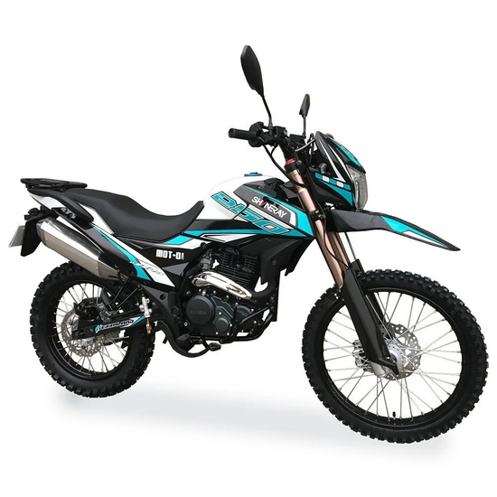 Мотоцикл SHINERAY XY250GY-6C Cross (Бірюзовий), Цвет: Бирюзовий, image , зображення 4