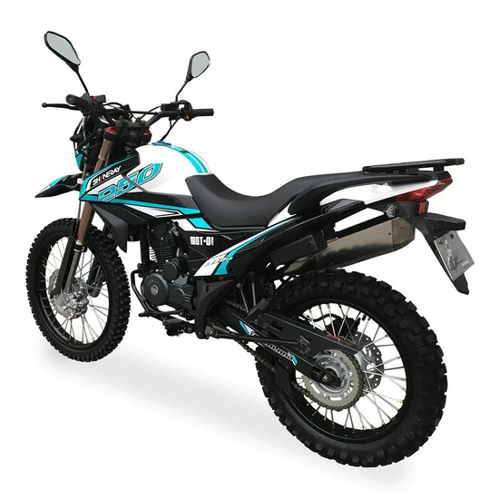 Мотоцикл SHINERAY XY250GY-6C Cross (Бірюзовий), Цвет: Бирюзовий, image , зображення 8