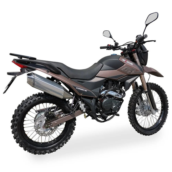 Мотоцикл SHINERAY XY250GY-6C Cross (Кавово матовий), Цвет: Кавово-матовий, image , зображення 5