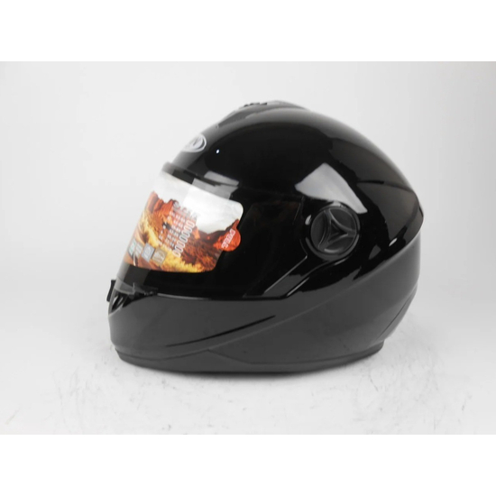 Мотошлем FXW HF-122 DOT SOLID BLACK, Цвет: Чёрный, фото , изображение 2