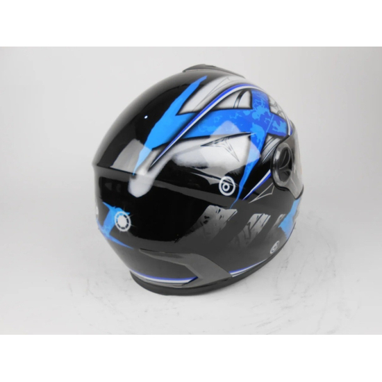 Мотошлем FXW HF-122 SOLID BLUE, Цвет: Синий, фото , изображение 5