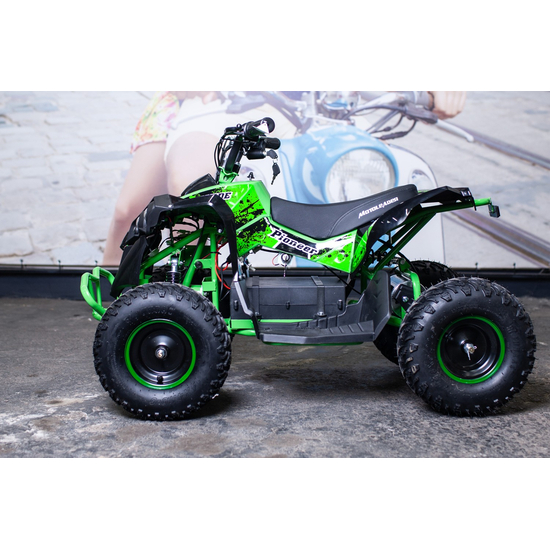 Детский квадроцикл электро Motoleader Pioner Зеленый, Цвет: Зеленый, фото , изображение 8