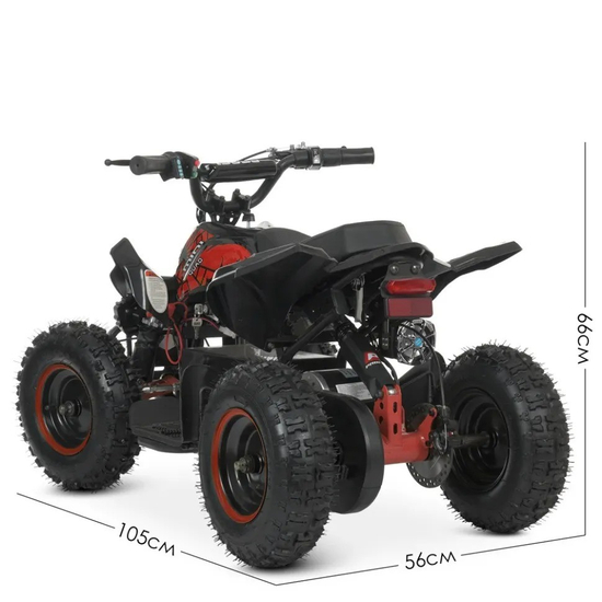 Детский электроквадроцикл Profi HB-EATV800B-3ST(MP3), Цвет: Чёрно-красный, фото , изображение 4