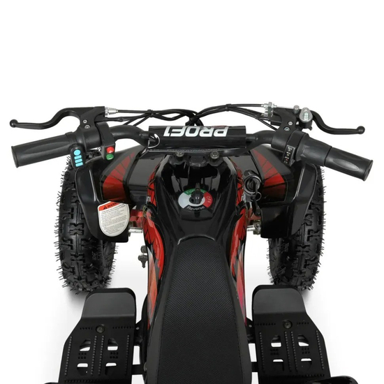 Детский электроквадроцикл Profi HB-EATV800B-3ST(MP3), Цвет: Чёрно-красный, фото , изображение 5