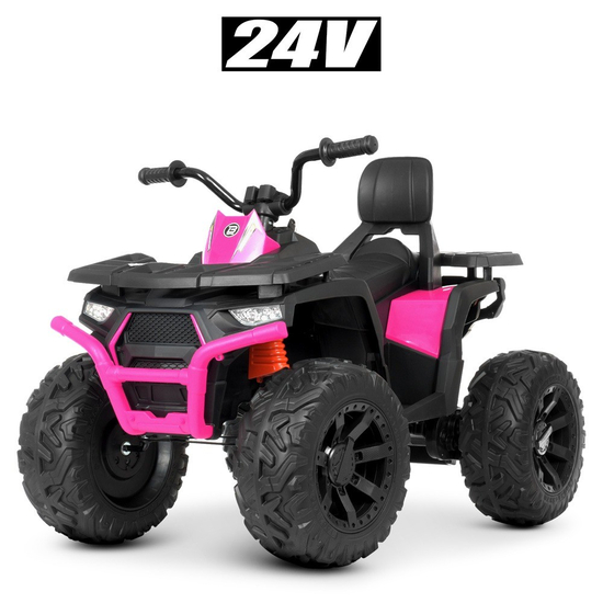 Детский электроквадроцикл Bambi M 4624EBLR-2-8, Цвет: Черно-розовый, фото , изображение 2