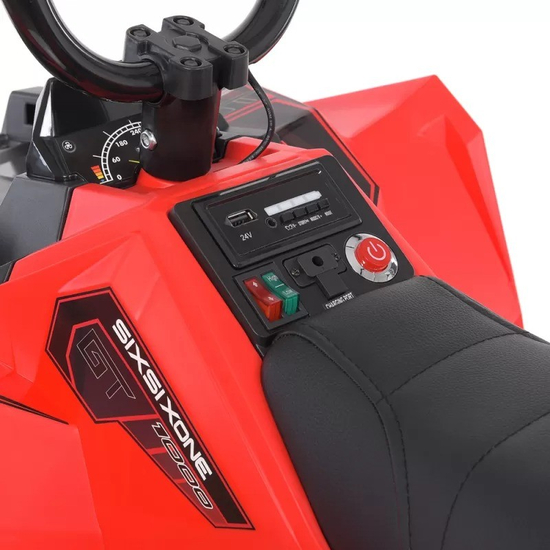 Детский электроквадроцикл Bambi M 4849EL-3, Цвет: Красный, фото , изображение 7