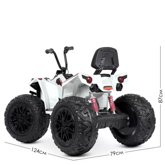 Детский электроквадроцикл Bambi M 4849EL-1, Цвет: Белый, фото , изображение 4