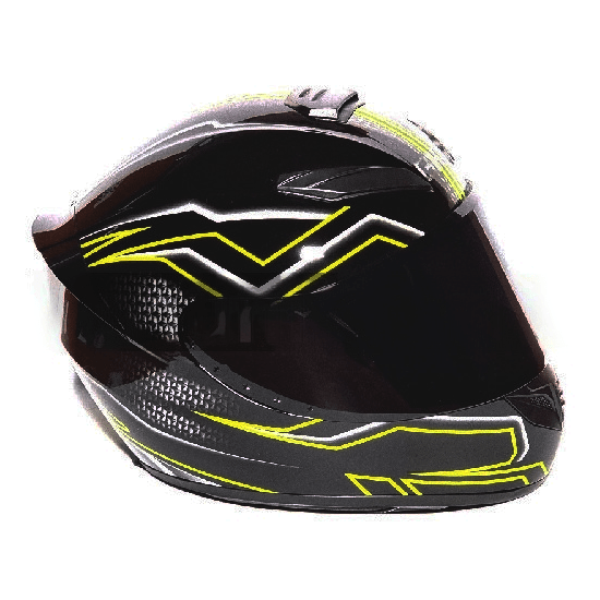 Мотошлем MotoTech 111 №29, Цвет: Черный глянец, фото 