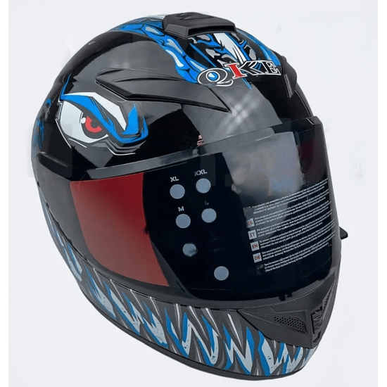 Шлем для мотоцикла MotoTech 111 №21, Цвет: Черный/Красный, фото 