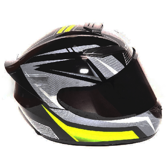 Шлем для мотоцикла MotoTech 111 №23, Цвет: Чёрно-серый, фото 