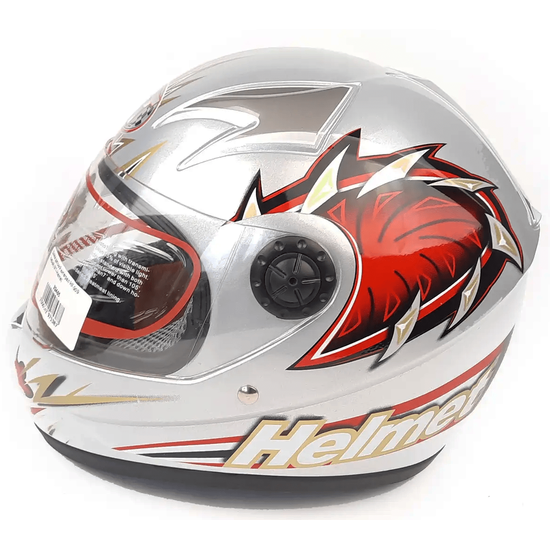 Мотошлем MotoTech HF-909 Детский Серый, Цвет: Серый, фото , изображение 2