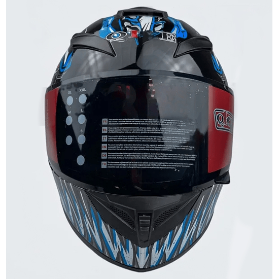Шлем для мотоцикла MotoTech 111 №21, Цвет: Черный/Красный, фото , изображение 4