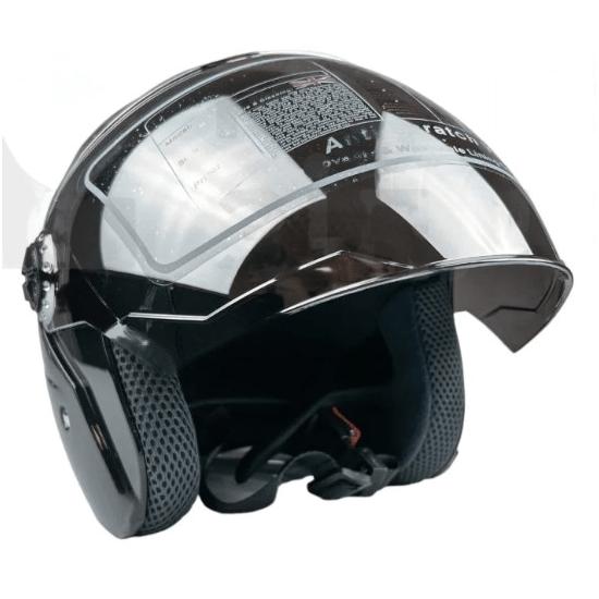 Мотошлем MotoTech HNJ01 Черный глянец, Цвет: Черный глянец, фото , изображение 4