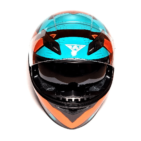 Мотошлем MotoTech  K3 №2 с LED подсветкой, Цвет: Графити, фото , изображение 2