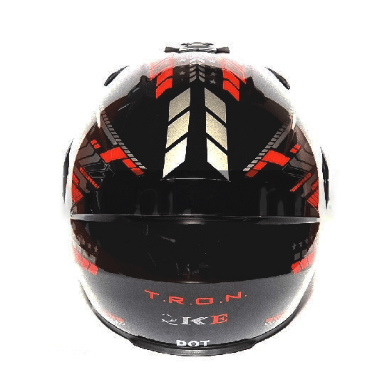 Мотошлем MotoTech 111 №27, Цвет: Черный/Красный/Серебристый, фото , изображение 3
