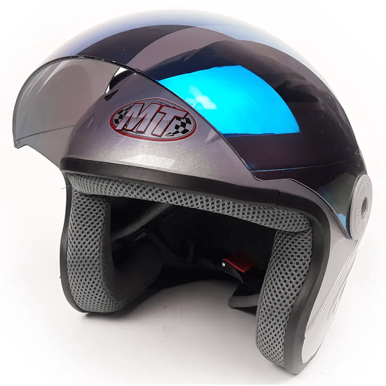 Мотошлем MotoTech HF-210 Серый, Цвет: Серый, фото , изображение 4