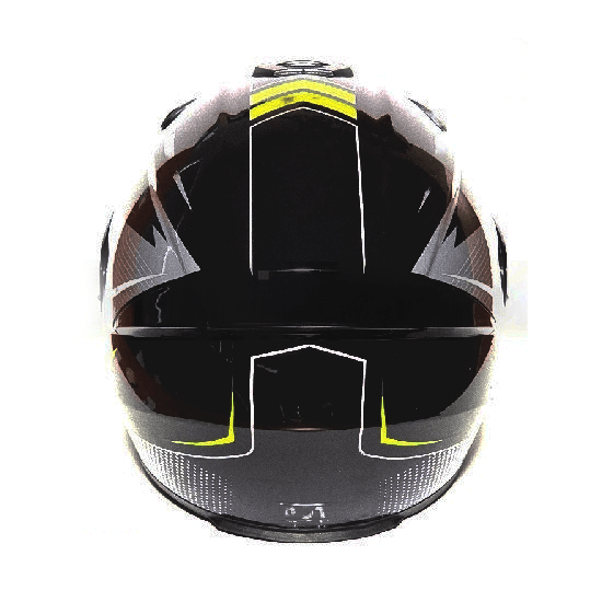 Шлем для мотоцикла MotoTech 111 №23, Цвет: Чёрно-серый, фото , изображение 3
