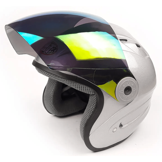 Мотошлем MotoTech HF-210 Серый, Цвет: Серый, фото , изображение 5