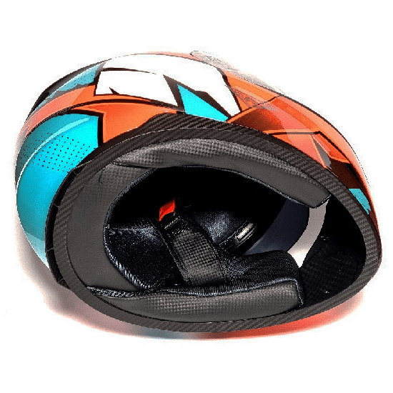 Мотошлем MotoTech  K3 №2 с LED подсветкой, Цвет: Графити, фото , изображение 3