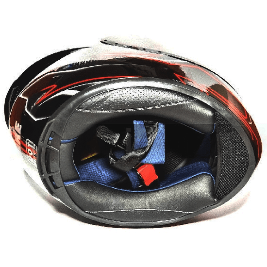 Мотошлем MotoTech 111 №26, Цвет: Черный/Серый/Красный, фото , изображение 4