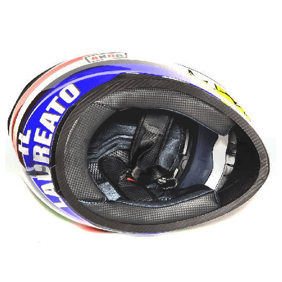 Мотошлем MotoTech  K3 №7 с LED подсветкой, Цвет: Белый/Синий/Красный, фото , изображение 3
