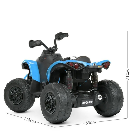 Детский электроквадроцикл Bambi M 5001EBLR-4, Цвет: Синий, фото , изображение 4
