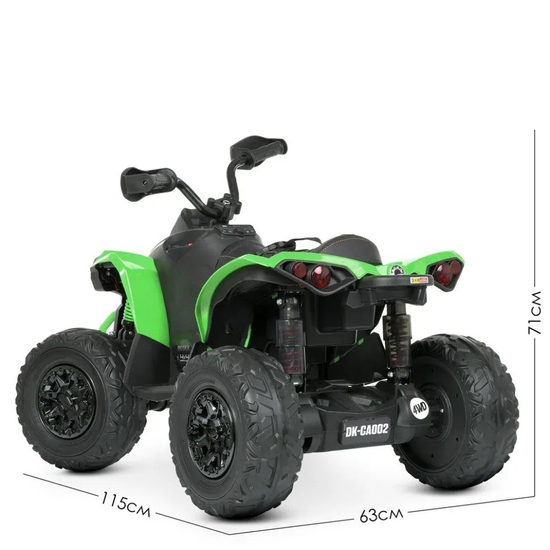 Детский электроквадроцикл Bambi M 5001EBLR-5, Цвет: Зеленый, фото , изображение 4