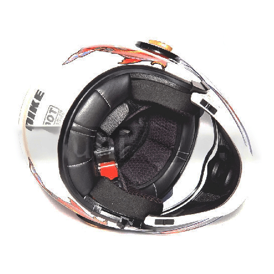 Мотошлем MotoTech OP-01 FISH ME LUCK, Цвет: Белый, фото , изображение 5