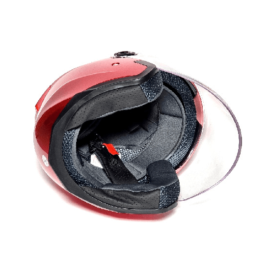 Мотошлем MotoTech 858 Красный, Цвет: Красный, фото , изображение 3