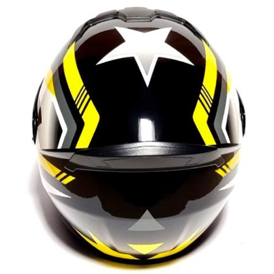 Шлем для мотоциклиста MotoTech 111 №10, Цвет: Желтый, фото , изображение 3
