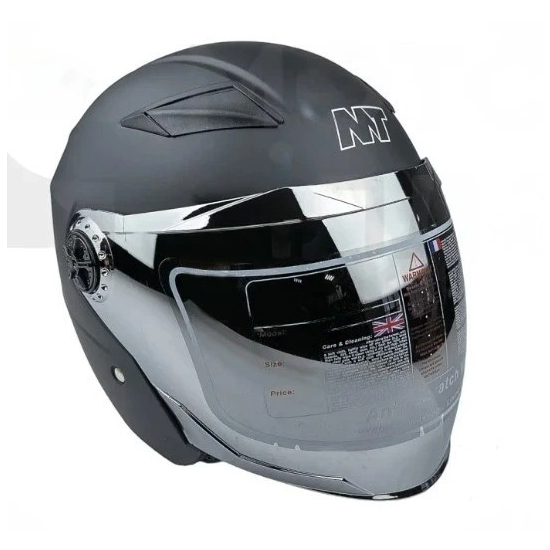 Мотошлем MotoTech HNJ01 Черный матовый, Цвет: Черный матовый, фото 