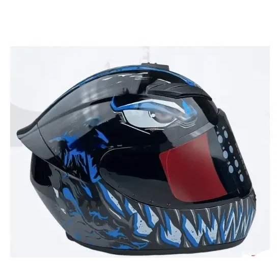 Шлем для мотоцикла MotoTech 111 №21, Цвет: Черный/Красный, фото , изображение 2