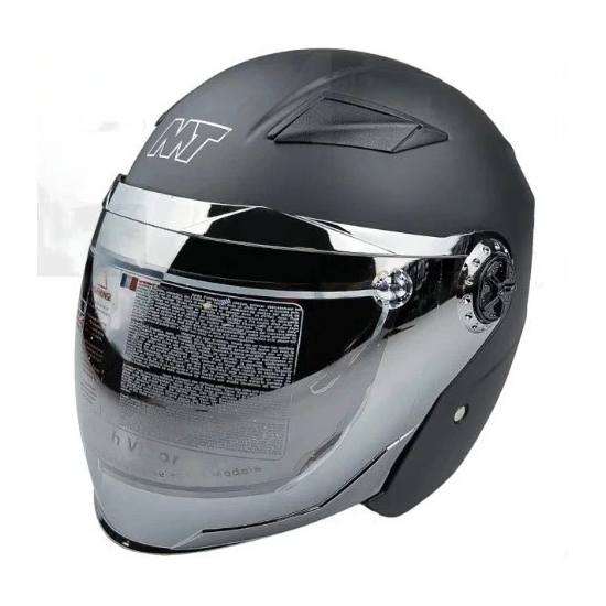 Мотошлем MotoTech HNJ01 Черный матовый, Цвет: Черный матовый, фото , изображение 2