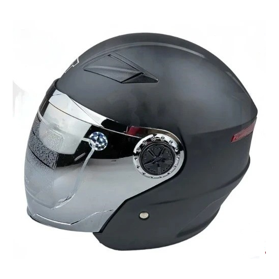 Мотошлем MotoTech HNJ01 Черный матовый, Цвет: Черный матовый, фото , изображение 3