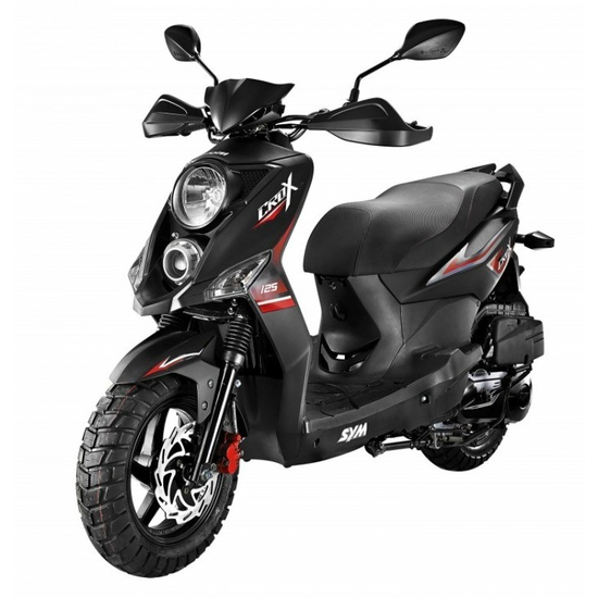 Скутер Sym Crox 150 Черный, Цвет: Чёрный, фото , изображение 2
