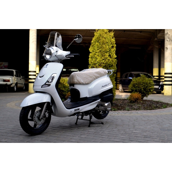 Скутер Sym Fiddle 150 Белый, Цвет: Белый, фото , изображение 2