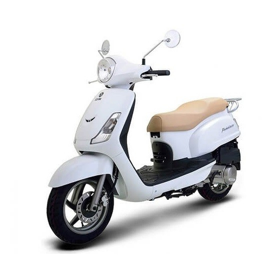Скутер Sym Fiddle 150 Белый, Цвет: Белый, фото 