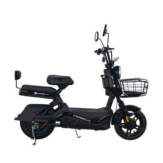 Велосипед электрический Crosser CR1 500W black, Цвет: Чёрный, фото 