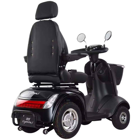 Электроскутер Sprite-2 (SCE-340-2) черный, Цвет: Чёрный, Тип двигателя: Бесщеточный электродвигатель постоянного тока, Посадочных мест: 1, фото , изображение 2