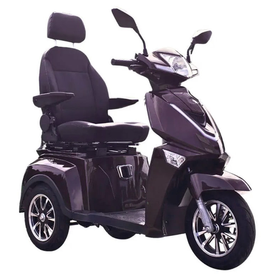Электроскутер Vista-3 (T408-3) фиолетовый, Цвет: Фиолетовый, Тип двигателя: Бесщеточный электродвигатель постоянного тока, Посадочных мест: 1, фото 